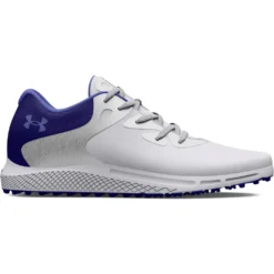 Under Armour Charged Breathe 2 SL Ladies Golf Shoes - White/Silver/Blue