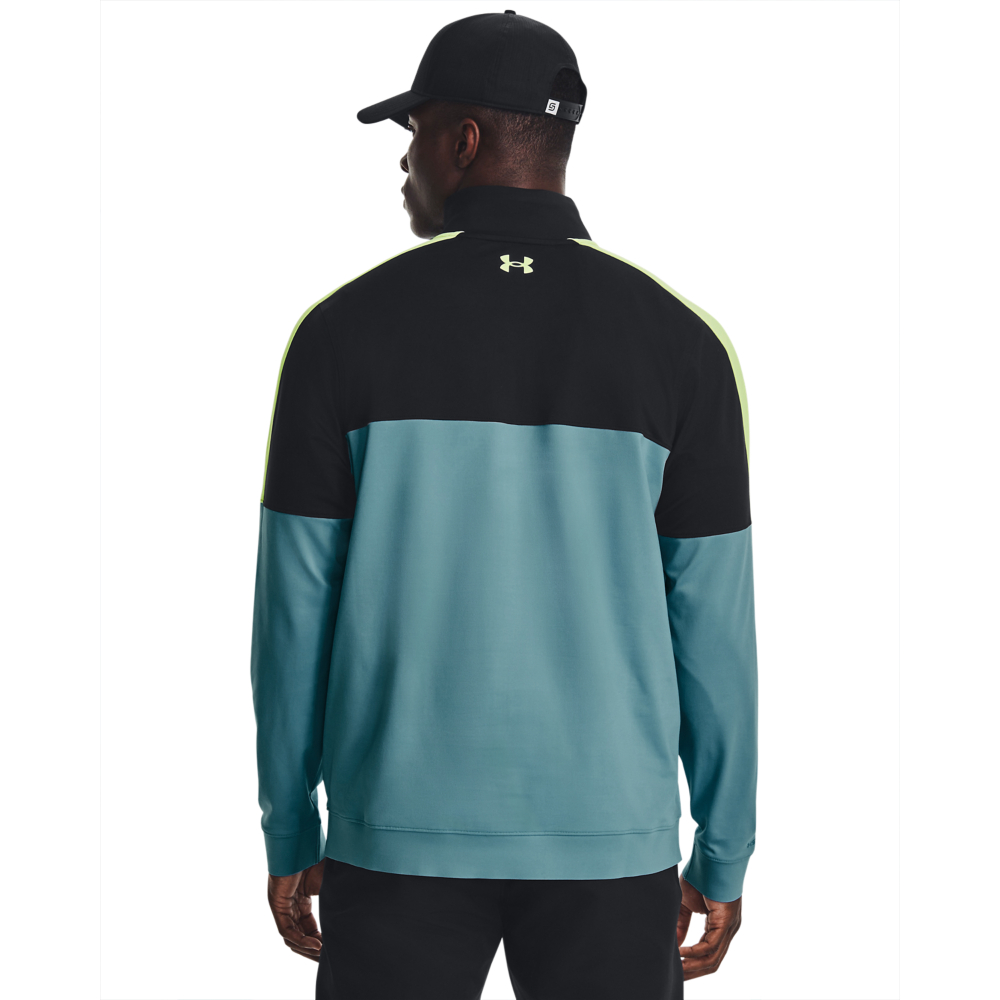 Under Armour Storm HZ 1/2 Zip Golf Sweater - Still Water 4 Under Armour Storm HZ 1/2 Zip Golf Sweater - Still Water - Image 2