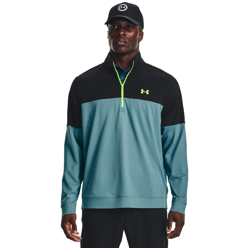 Under Armour Storm HZ 1/2 Zip Golf Sweater - Still Water 3 Under Armour Storm HZ 1/2 Zip Golf Sweater - Still Water
