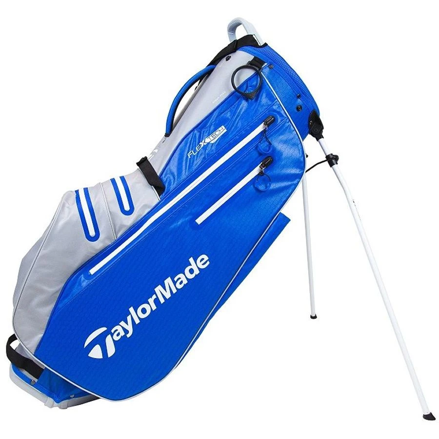 TaylorMade Flextech Waterproof Golf Stand Bag - Royal/Silver 3 TaylorMade Flextech Waterproof Golf Stand Bag - Royal/Silver