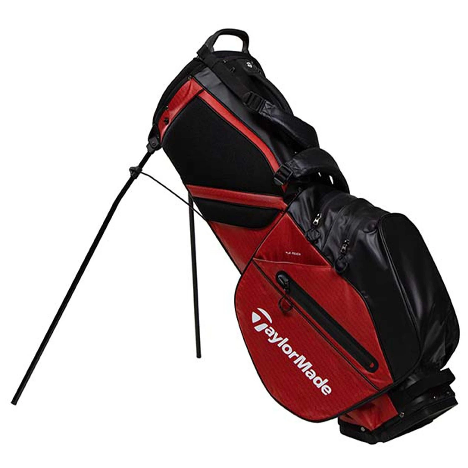 TaylorMade Flextech Waterproof Golf Stand Bag - Black/Red 4 TaylorMade Flextech Waterproof Golf Stand Bag - Black/Red - Image 2