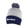 TaylorMade Bobble Beanie - Grey/Navy/White